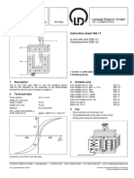 Instruction Sheet 562 11: U Core With Yoke (562 11) Clamping Device (562 12)