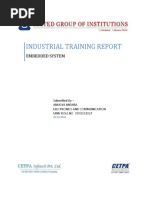 Industrial Training Report: Embedded System