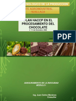 Curso Plan HACCP en El Procesamiento Del Chocolate