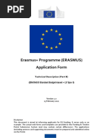 Erasmus+ Programme (ERASMUS) Application Form: (ERASMUS Standard Budget-Based + LS Type II)