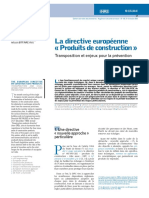 Directive Europeenne Produits D Constructions