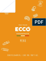 Ecco Pizza Menu Offers Italian Dishes & Allergen Info