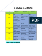 jadwal pakaian