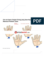 Ciri-Ciri Garis Tangan Orang Yang Akan Kaya Raya, Menurut Primbon Jawa - Portal Sulut
