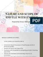 Nature and Scope of Epp/Tle With Entrep: Prepared By: Group 1 Reporters