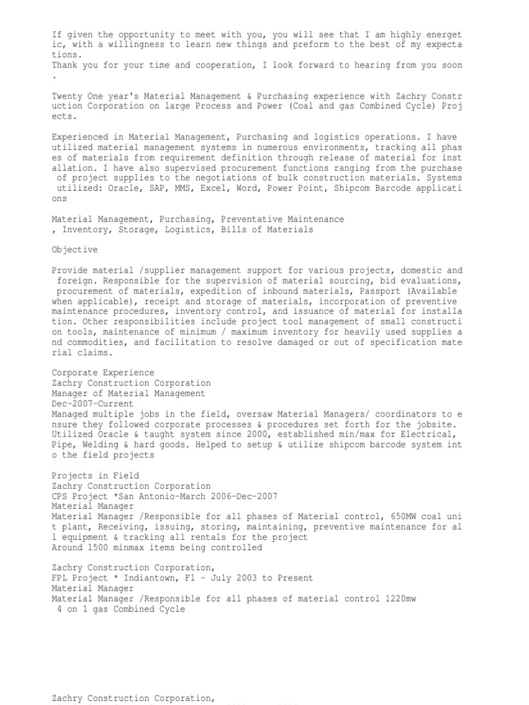 Material Manager, Material Coordinator PDF Business Process