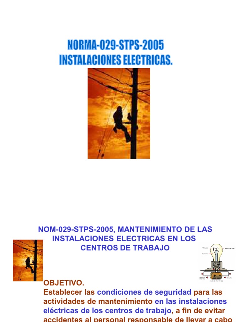 Nom 029 STPS 2005instalaciones Electric As 1 | PDF | Aislador ...