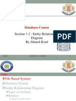 Database Course: Section 1-2: Entity Relationship Diagram by Ahmed Kord