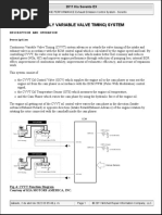 CVVT (Continuously Variable Valve Timing) System: Description