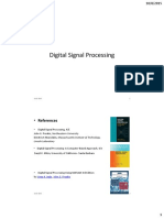 Digital Signal Processing: - References