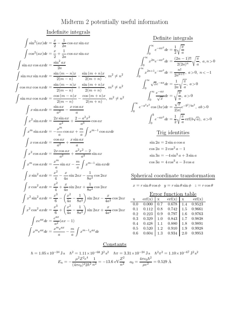 Exam2 Helpsheet | PDF | Teaching Methods & Materials