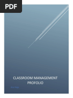 Classroom Management Portfolio