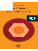 Emile Durkheim - La División Del Trabajo Social CAP 1 2 y 3