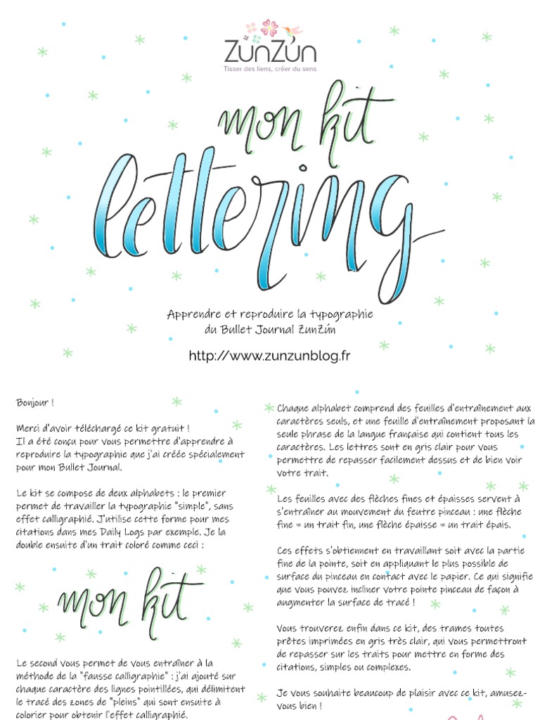 Kit Lettering Zunzun | PDF