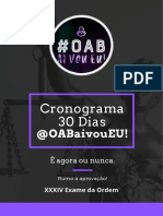 Cronograma 30 Dias OAB AI VOU EU