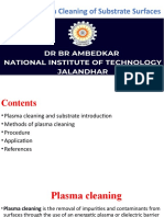 Study of Plasma Cleaning of Substrate Surfaces: Name: Shivam Roll No.: 20313127