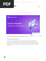 Oracle Interview Questions
