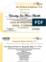 Certificado de Massoterapia Flores