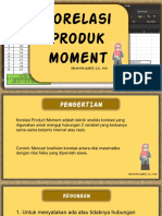 Korelasi Produk Moment: Ervina Eka Subekti, S.si., M.PD