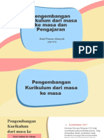 KURKULUM DARI MASA KE MASA