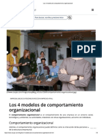 Los Cuatro Modelos Del Comportamiento Organizacional