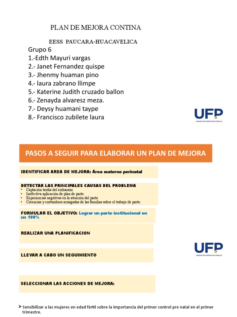 Mejora del Control Prenatal en Paucara | PDF | Muerte materna | Parto
