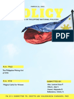 Profiling of Public Policy -R.A. 7942 The Philippine Mining Act of 1995
