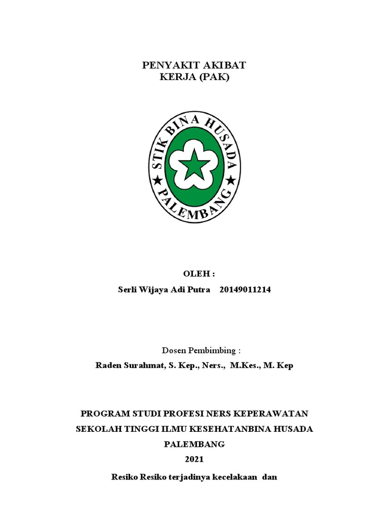 K3 Penyakit Akibat Kerja Pdf