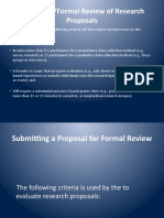 Research Proposal Evaluation