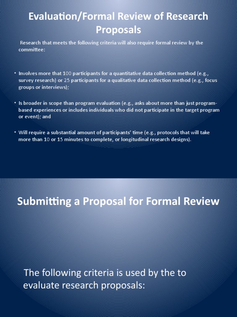 15 305 PROPOSAL EVALUATION intelligence overview