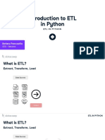 Introduction To ETL in Python: Stefano Francavilla
