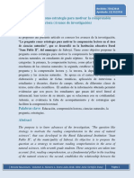 La Pregunta Como Estrategia para Motivar La Comprensión Lectora