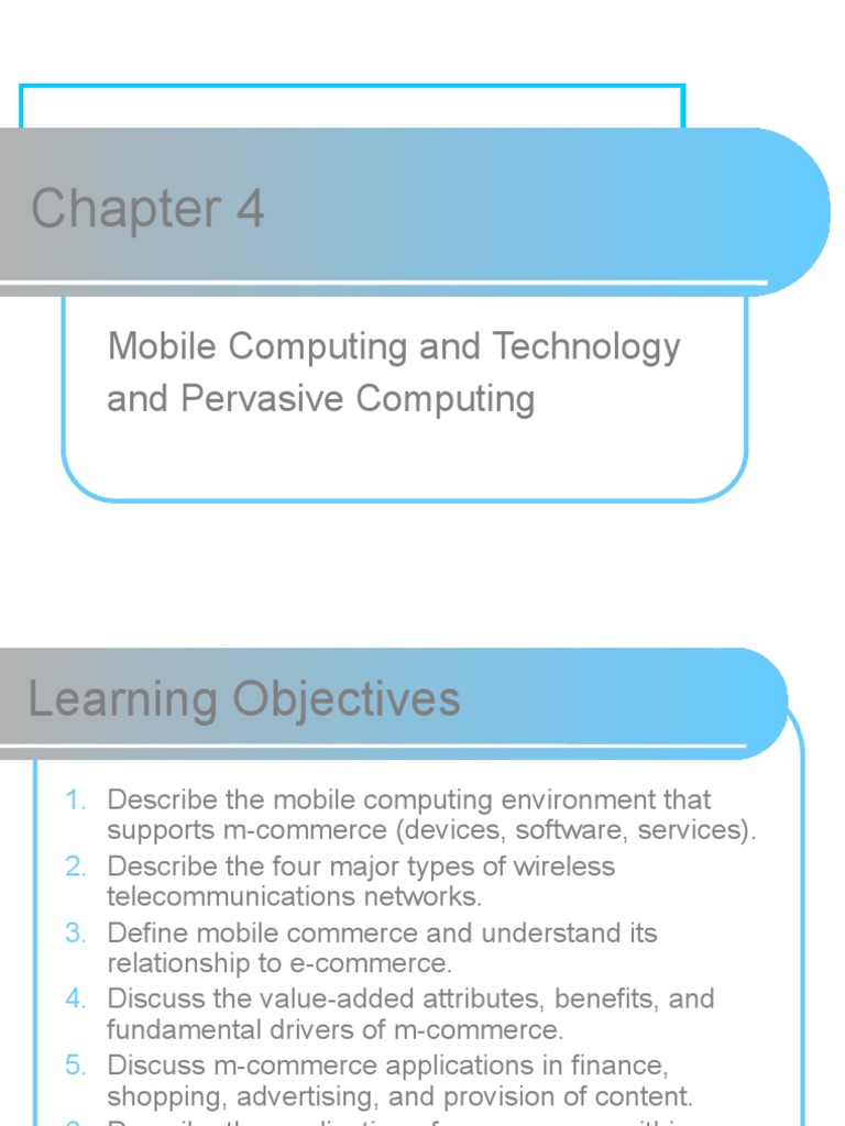 Chapter 4 - Mobile Computing - Technology | PDF | Computer Network | Wi Fi