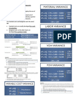 Standard Costing For Variance Analysis