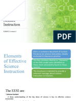 Elements of Effective Science Instruction