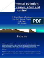 Environmental Pollution Sources, Causes, Effects and Control