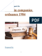 Flaws Company Ordinance 1984