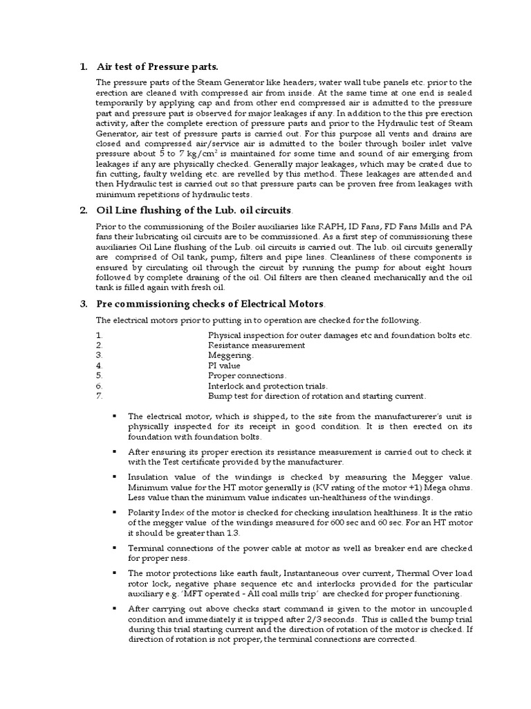 S G Hydraulic Test PDF Boiler Electric Motor