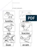 Latihan Mewarna Haiwan