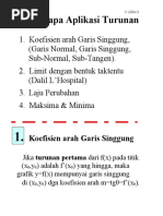 Download aplikasi turunan by Subhanallah SPd SN56781291 doc pdf
