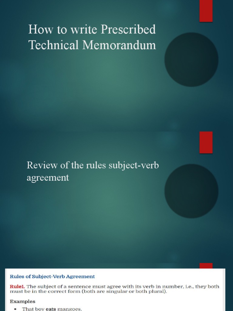 Technical Memo Writing Guidelines | PDF | Memorandum | Writing