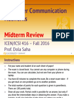 Computer Communication Networks: Midterm Review