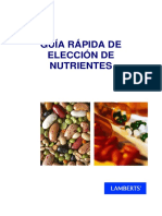 Guía rápida de nutrientes para alergología, cardiología, cirugía, dermatología, endocrinología y circulatorio