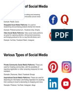 Various Types of Social Media: Discussion Forums: It Is Used For Asking and Answering