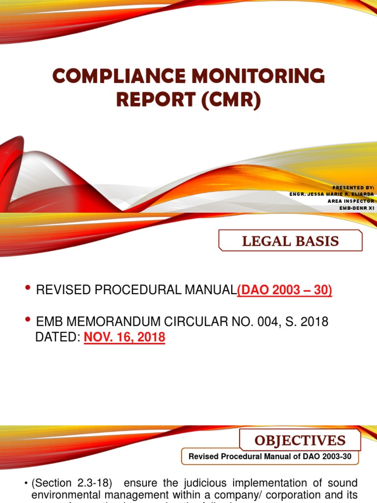 CMR Submission Schedule and Guidelines | PDF | Water Quality | Air ...