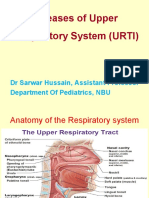 Diseases of Upper Respiratory System (URTI) : DR Sarwar Hussain, Assistant Professor Department of Pediatrics, NBU