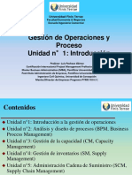 Unidad N°1 - Introducción Gestión de Operaciones