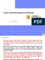 Object Oriented Analysis and Design: - Aug 2015 - Pratyush Kumar Deka