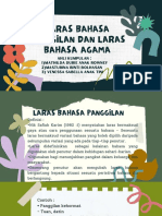 Laras bahasa agama dan panggilan