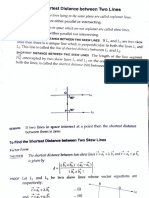 Shortest Distance Between Two Skew Lines